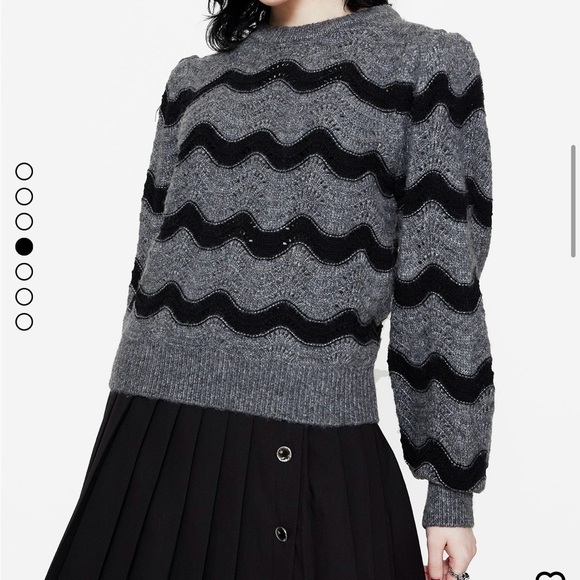 NWT Disturbia: Nave Cotton Stripe Knit Sweater - Picture 5 of 7